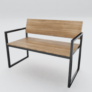 Sofa industrial O modelo vintage 2 lugares