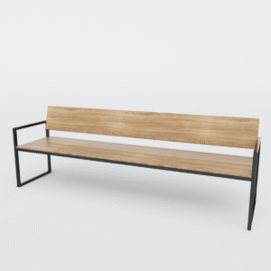 Sofa industrial O modelo vintage 3 e 4 Lugares