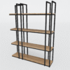 Estante industrial 4 níveis Modelo Iron Wood One