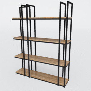 Estante industrial 4 níveis Modelo Iron Wood One