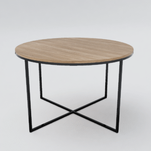 Mesa Industrial Redona - Modelo Vintage 2