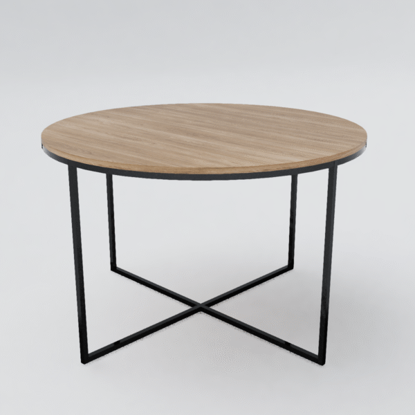 Mesa Industrial Redona - Modelo Vintage 2