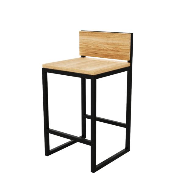 Banqueta industrial Com Encosto - Modelo vintage